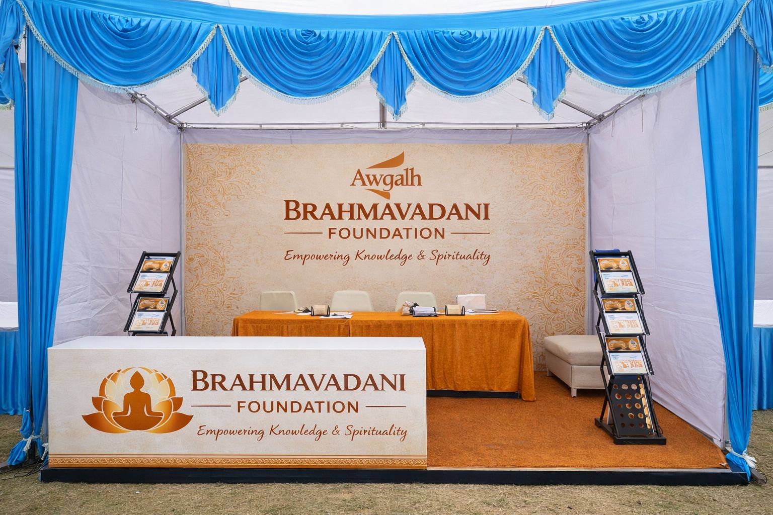 Brahmavadini Foundation Exhibition Stall - Tent Setup