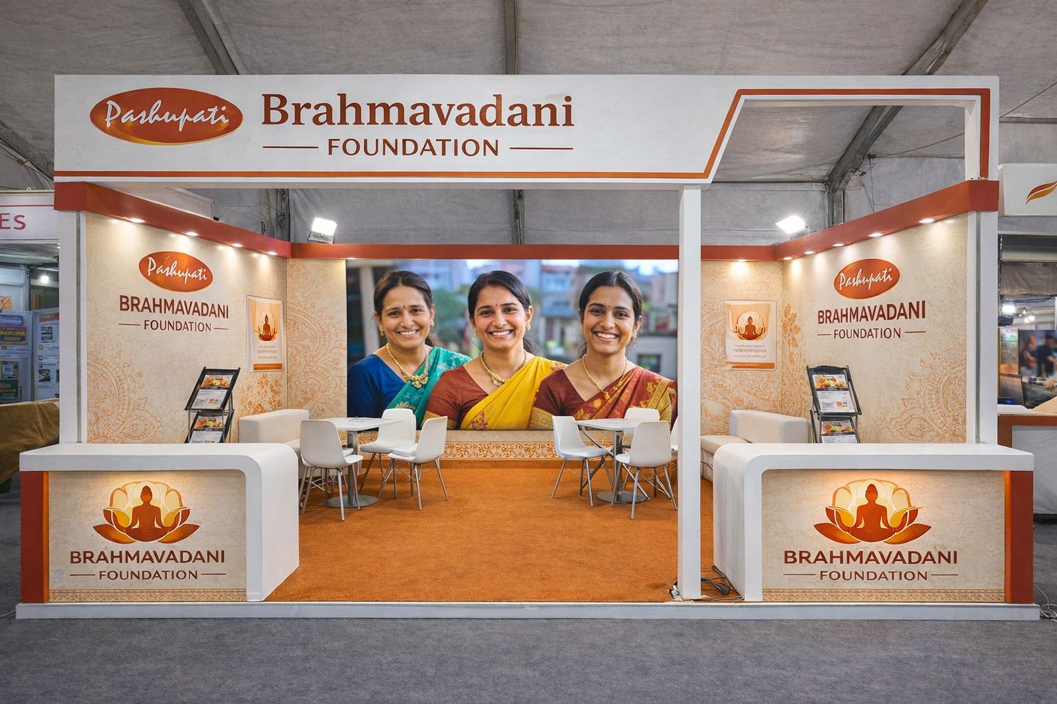 Brahmavadini Foundation Exhibition Stall - Modern Design